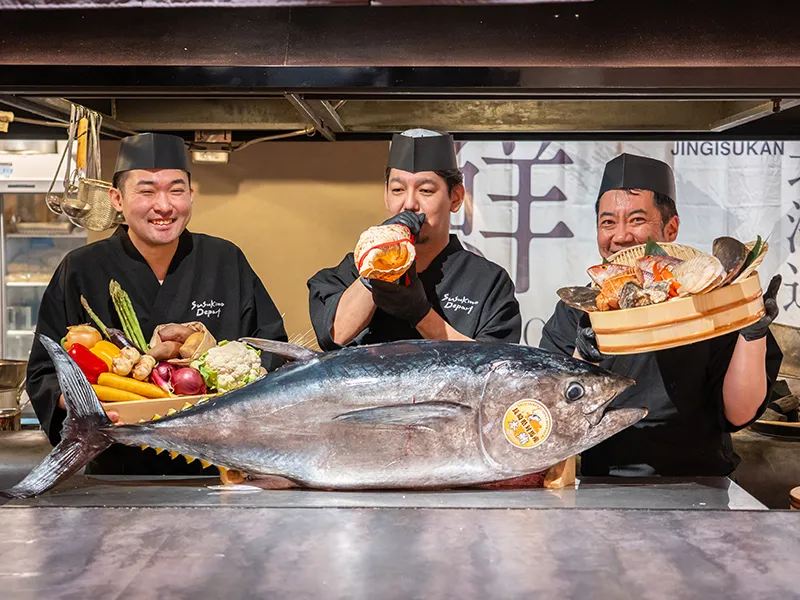 ススキノデパート｜すすきので北海道海鮮と蟹が食べ放題のビュッフェ